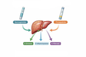 Effetti di semaglutide e tirzepatide sul fegato grasso (MASH)