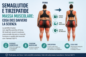 Semaglutide e tirzepatide effetto sulla massa muscolare durante il dimagrimento