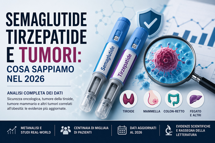Semaglutide, tirzepatide e tumori: aumentano il rischio? Dati 2026 -  Obesità