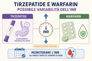 Monitoraggio dell’INR nei pazienti trattati con tirzepatide e warfarin