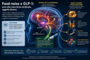 Food noise e GLP-1: sistema della ricompensa, craving e rumore mentale sul cibo