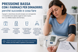 Pressione bassa con i farmaci per dimagrire: capogiri durante terapia con semaglutide o tirzepatide